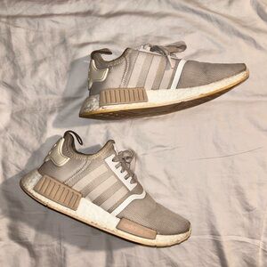 Adidas womens pink/beige nmd shoes size 7.5